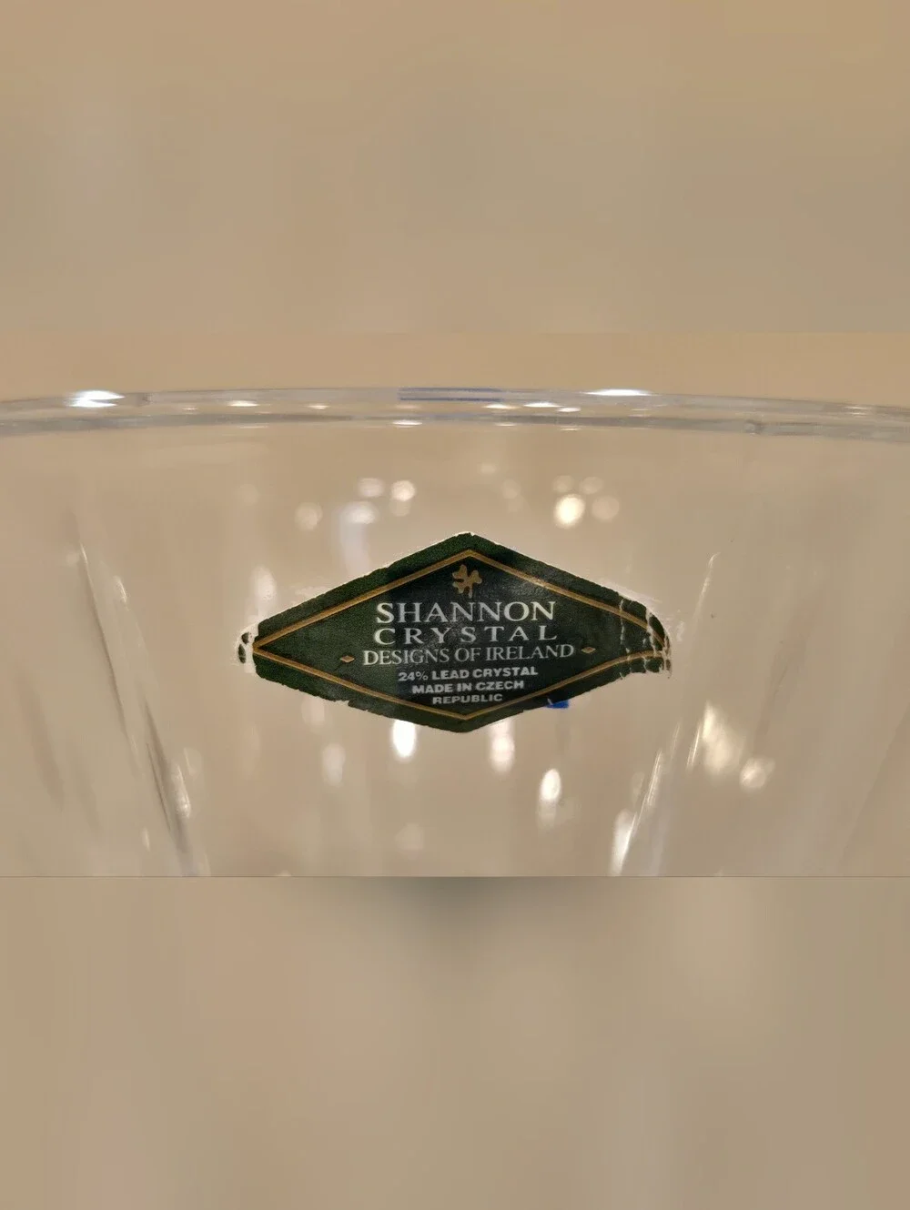 Shannon Crystal Ireland 24% Lead Crystal Vase